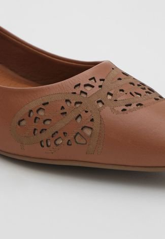 Slip On DAFITI SHOES Lasercut Caramelo - Compre Agora