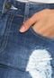 Short Jeans Cavalera Reto Destroyed Azul - Marca Cavalera