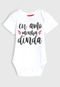 Body Kyly Infantil Lettering Branco - Marca Kyly