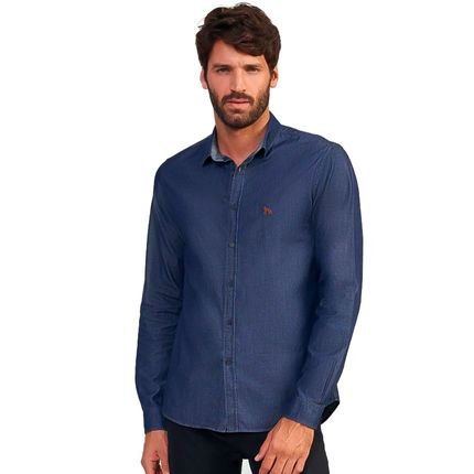 Camisa Jeans Acostamento Wash VE24 Azul Masculino - Marca Acostamento