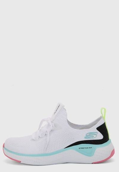Tenis Running Blanco Azul Skechers Solar Fuse Compra Ahora