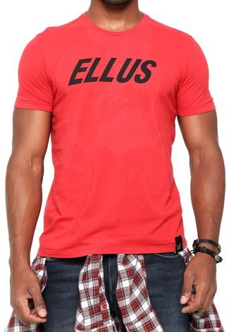 Camiseta Ellus Italic Vermelha