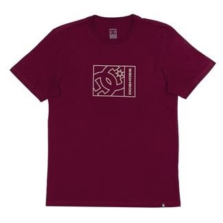 Camiseta DC Shoes Static Outline Star WT24 Masculina Bordo