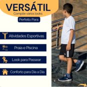 KIT 2 Bermuda Infantil Tactel com Elastano Short Escola Passeio - Marca KS