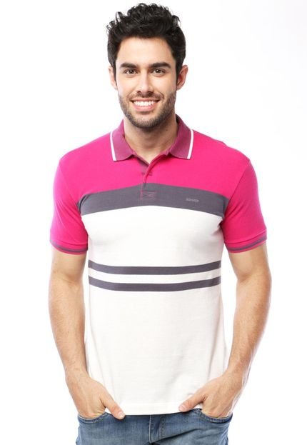 Camisa Polo Sommer Stripe Rosa - Marca Sommer
