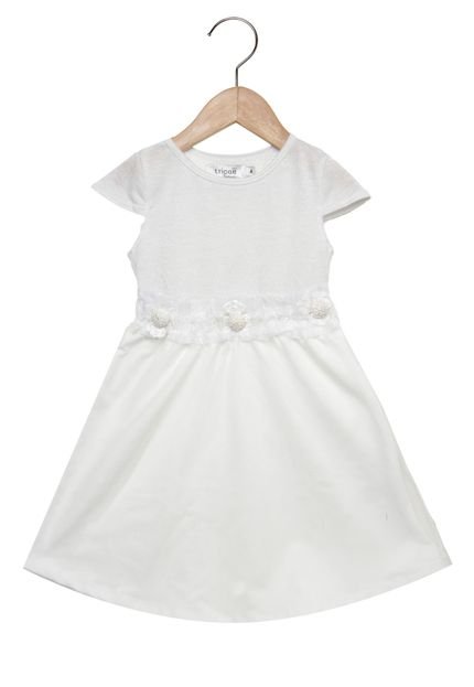 Vestido Tricae Premium Menina Branco - Marca Tricae Premium