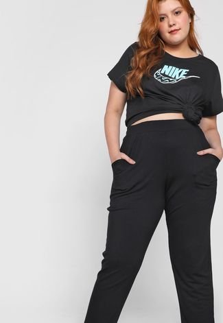 Camiseta Nike Sportswear Plus Size Asbury Ss Cr Preta - Compre
