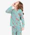Pijama Infantil Feminino Florido Rovi Kids Azul - Marca Rovitex Kids