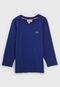 Camiseta Lacoste Kids Infantil Logo Azul-Marinho - Marca Lacoste Kids