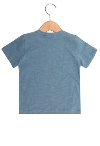 Camiseta Rovitex Manga Curta Menino Azul