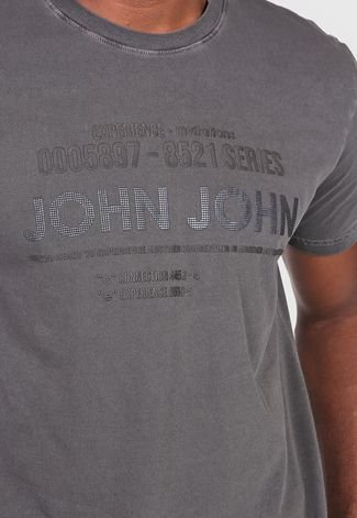Camiseta John John Estampada Grafite - Compre Agora