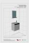 Gabinete Banheiro Siena C/ Cuba e Espelheira Branco/Ripado Móveis Bechara - Marca Móveis Bechara