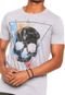 Camiseta Sideway Manga Curta Estampada Cinza - Marca Sideway
