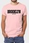 Camiseta Masculina Rosa Brooklyn Algodão Premium Benellys - Marca Benellys