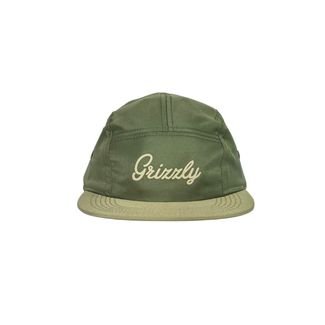 Boné Grizzly 5 Panel Og Script Camper Hat - Green Olive