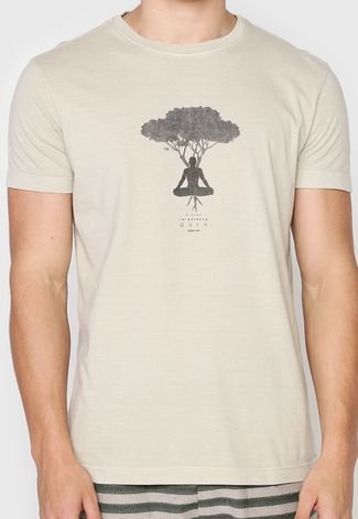 Camiseta Osklen Man Nature Eco Bege