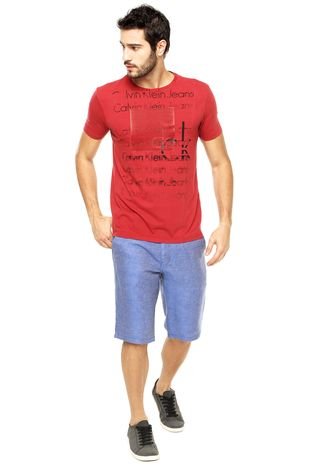 Camiseta Calvin Klein Jeans Vermelho