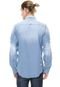 Camisa Jeans Triton Reta Estampada Azul - Marca Triton