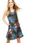 Vestido Curto Lucy in The Sky Floral Azul - Marca Lucy in The Sky