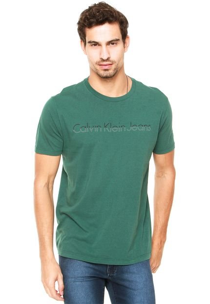 Camiseta Calvin Klein Jeans Institucional Verde - Marca Calvin Klein Jeans