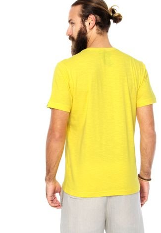 Camiseta Fatal S Estampa Flame Amarela