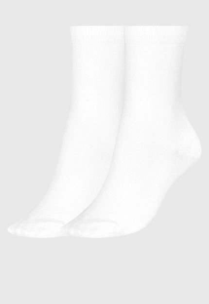 Meia Lupo Soquete Logo Branca - Marca Lupo