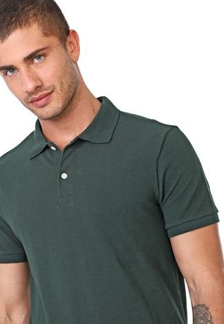 Camisa Polo GAP Reta Verde