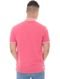 Polo Reserva Masculina Pima Cotton Piquet Melange Collar Rosa Escuro - Marca Reserva