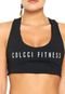 Top Colcci Fitness Dupla Face Estampado Preto - Marca Colcci Fitness