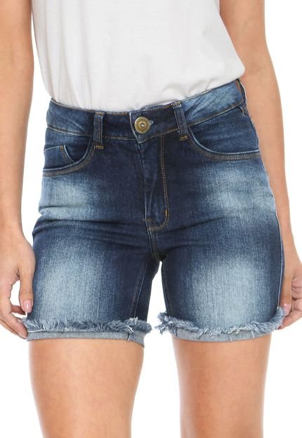 Short Jeans Denuncia Middle Azul - Marca Denuncia