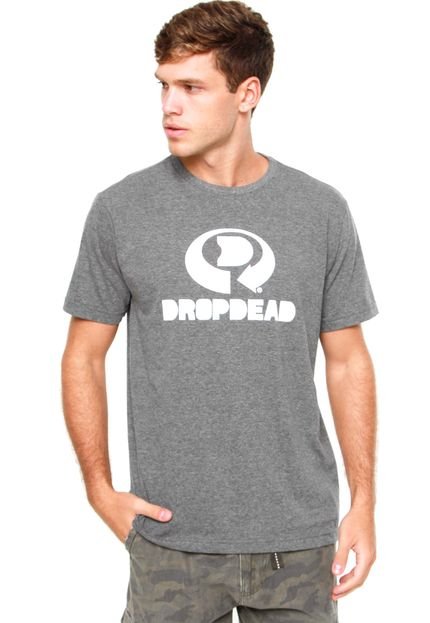 Camiseta Drop Dead Drop Logo Cinza - Marca Drop Dead