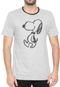 Camiseta Snoopy Manga Curta Sketch 01 Cinza - Marca Snoopy