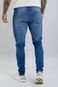 Calça Jeans Masculina Skinny com Recortes no Joelho Lavagem Média - Marca Dialogo Jeans