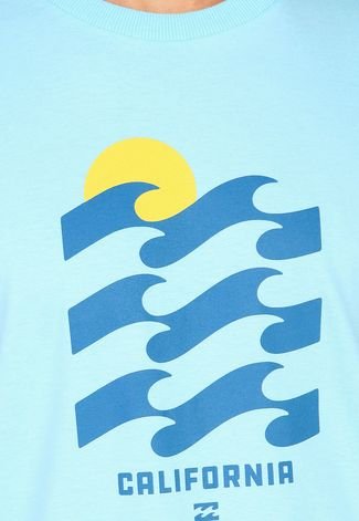 Camiseta Billabong Line Up Azul