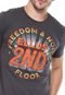 Camiseta Ellus 2ND Floor Freedom and Noise Grafite - Marca 2ND Floor