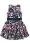 Vestido Nick Floral Azul-Marinho - Marca Nick