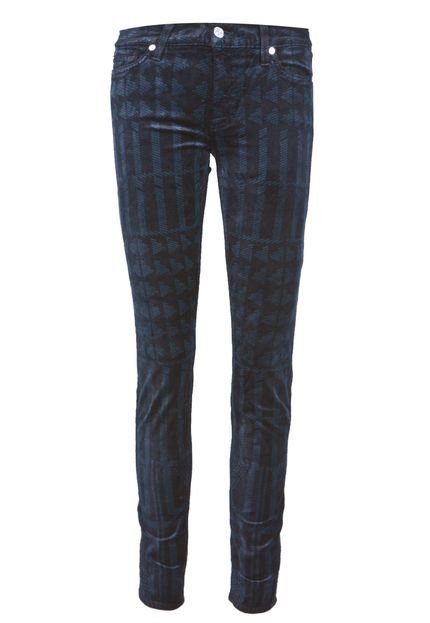 Calça 7 for all mankind Navy Lasered Preta - Marca 7 for all mankind