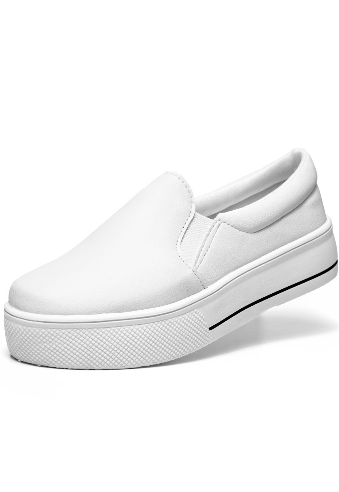 Tênis Lumiss Slip On Iate Sintético Branco - Marca Amorelle