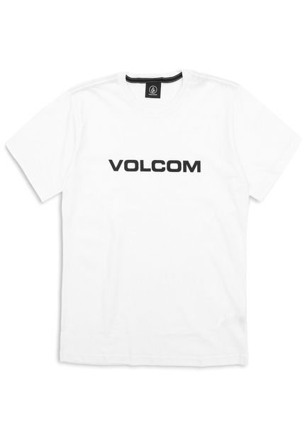 Camiseta Volcom Infantil Lettering Branca - Marca Volcom