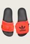 Chinelo Slide Adidas Originals Adilette Com Bolso Laranja - Marca adidas Originals