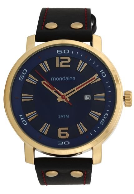 Relógio Mondaine 53591GPMVDH2 Preto/Dourado - Marca Mondaine