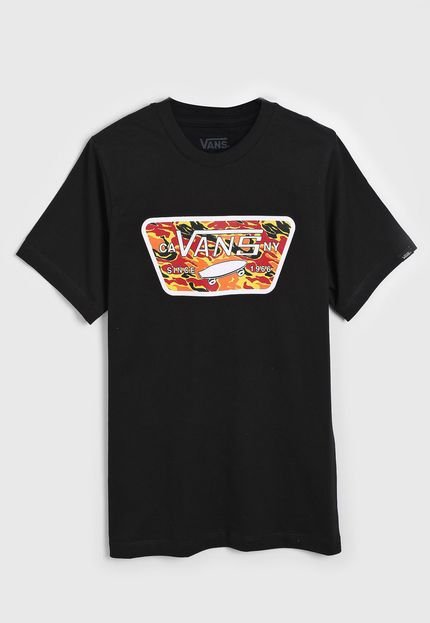 Camiseta Vans Infantil Logo Preta - Marca Vans