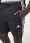 Bermuda adidas Sportswear Reta 3 Stripes Preta - Marca adidas Sportswear