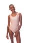 Body Moda Vicio Regata Com Bojo Decote Costas Com Elástico Nude - Marca Moda Vício