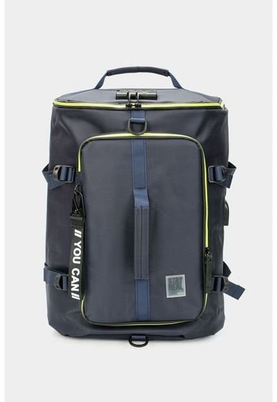 Bolso Para Hombre Tipo Tula Morral En Lona Con Cierres Invertidos