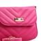Bolsa Flap Bordada Com Alça Transversal Ajustável E Design Arredondado Pink - Marca WILLIBAGS