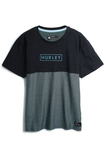 Camiseta Hurley Menino Logo Preta/Cinza - Marca Hurley