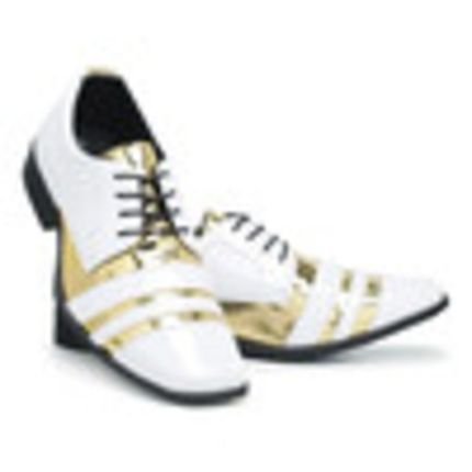 Sapato Elegante Social Masculino Em Verniz Moda Esporte Fino  Branco - Marca AR CALÇADOS