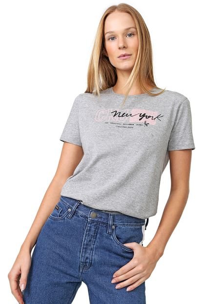 Blusa Calvin Klein Jeans New York Cinza - Marca Calvin Klein Jeans
