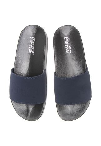 Chinelo Slide Coca Cola Shoes Clean Azul